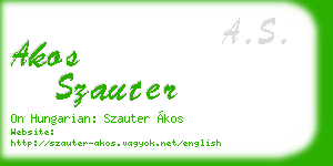 akos szauter business card